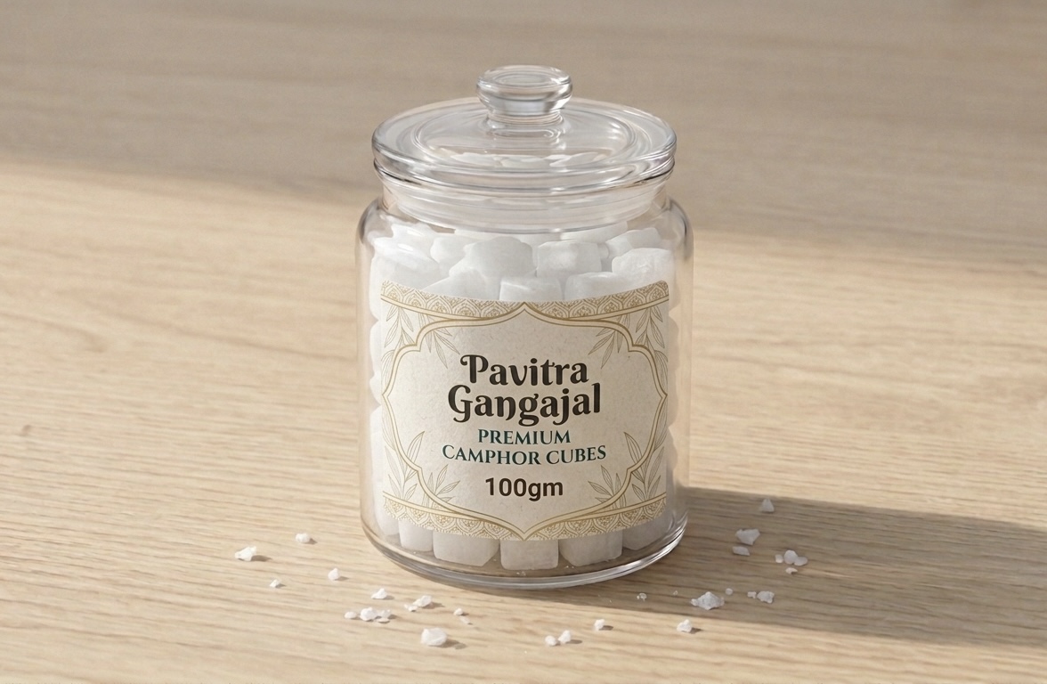 Pure Camphor Tablets — Bhimseni (100g)